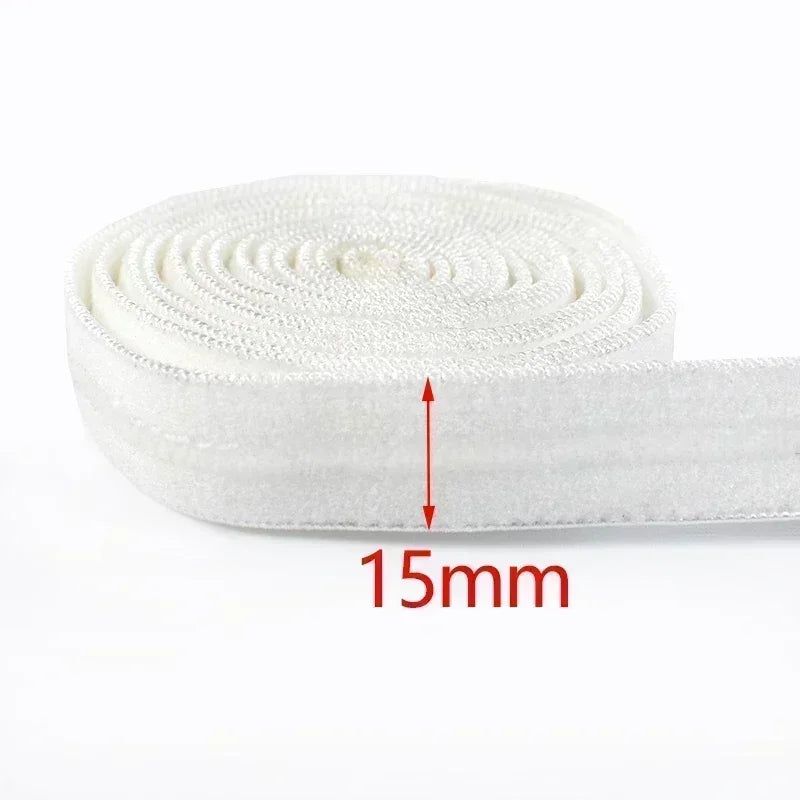 8/210M Meetee Black Silicone Elastic Bands Underwear Non-slip Rubber Tapes Waistband Belt Stretch Ribbon DIY Sewing Accessories