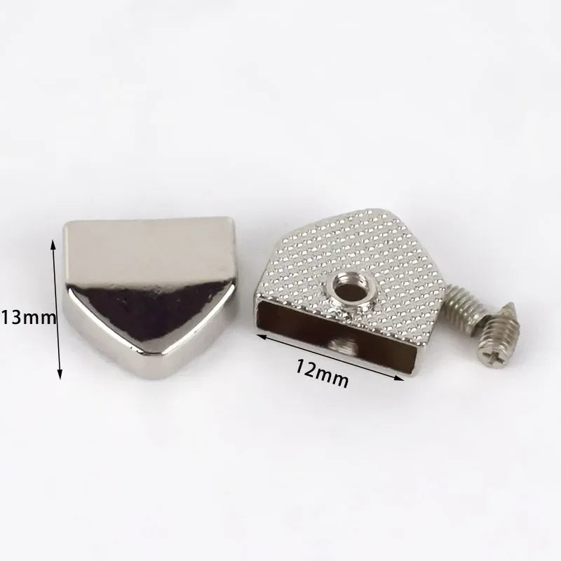 30/600Pcs Meetee Metal Zippers Tail Clip Zips Stopper Plug Head with Screw Bag Wallet Handbag Zip End Clasp DIY Hardware Accessories