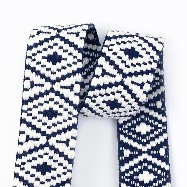 3/100Meters 38mm Thicken Polyester Jacquard Webbing Tape Luggage Decorative Belt Ribbon DIY Bags Shoulder Strap Sewing Accessories