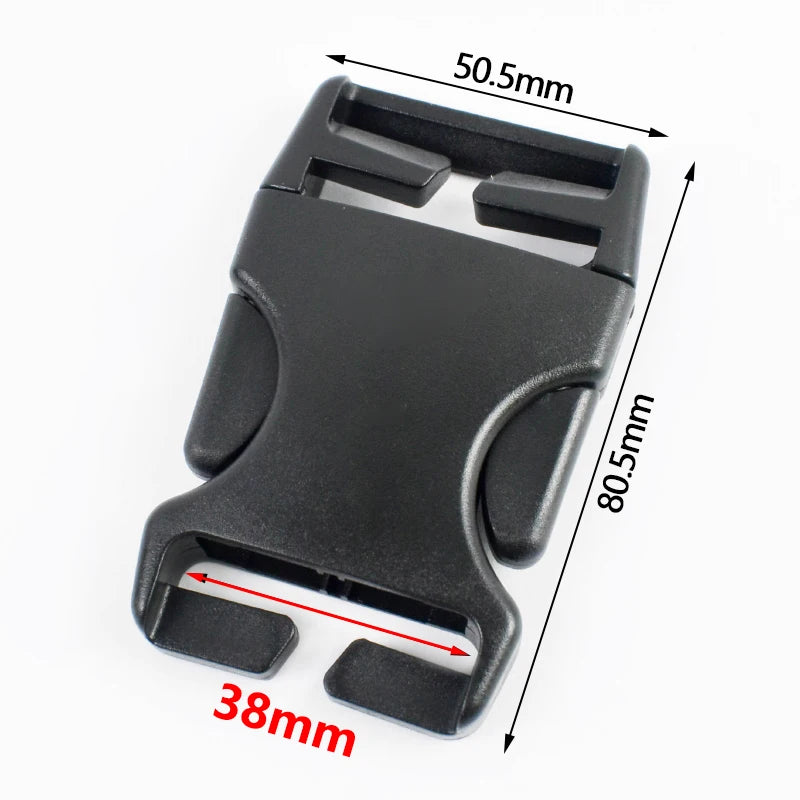 20/600Pcs 20/25/38mm Dog Collar Easy Install Plastic Buckles Webbing Strap Quick Side Release Buckle Belt Holder Adjust Hasp Clasp