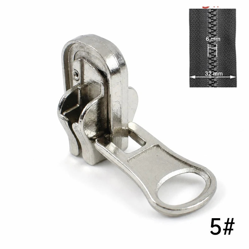 30/1000Pcs 3# 5# 8# Zipper Sliders for Resin Zip Reversible Double-sided Zippers Puller Head Garment Luggage Sew Zips Repair Kits