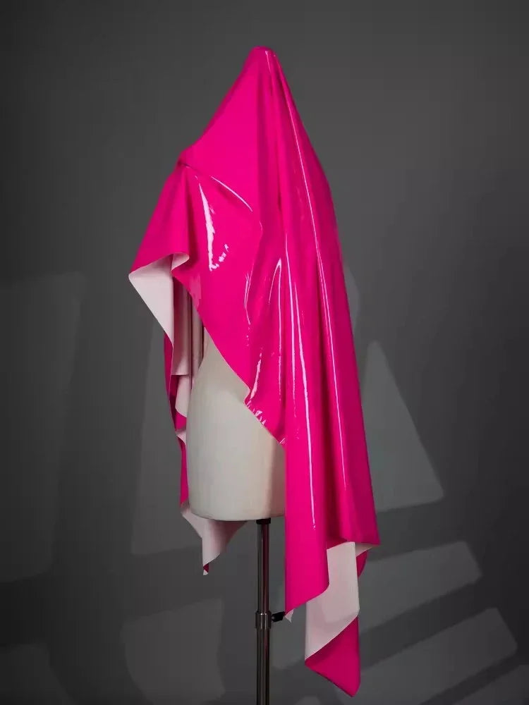 50/1000*145cm Meetee Shiny Glossy Soft Leather Fabric Elastic Faux PU Fabrics for Dress Clothes Cloth Material DIY Sewing Accessories