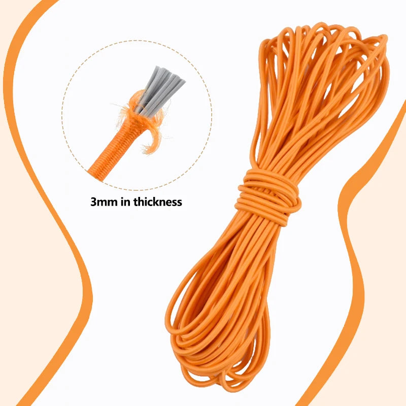 20/600M 3mm Round Elastic Cord Rubber Band Handmade Beaded Elastics Bungee Shock Rope Shoelace Sewing Loom Bands Supplies