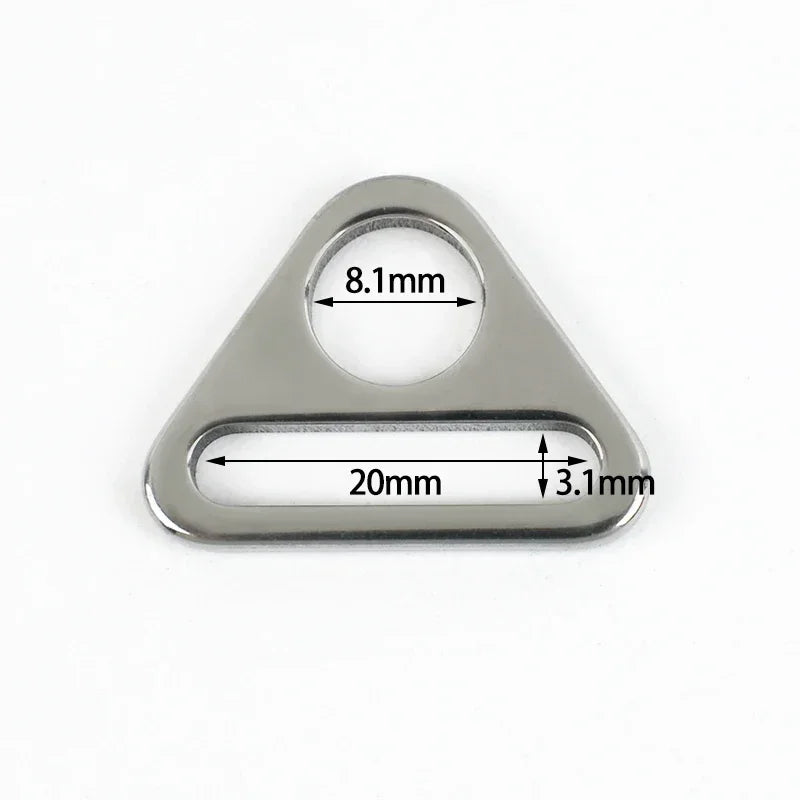 20/600Pcs 16-38mm Stainless Steel Bag Adjuster Buckle Webbing Strap Tri-Glide Slider Clasp Luggage Side Clip Hanger Hook Supplies