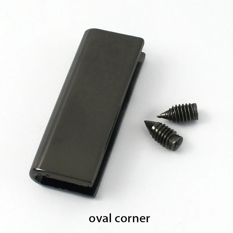15-500Pcs Metal Bag Buckle Side Clips Protector Corner Screws Clip Clasp for Webbing Belts Tail End Plug LeatherCraft Accessories