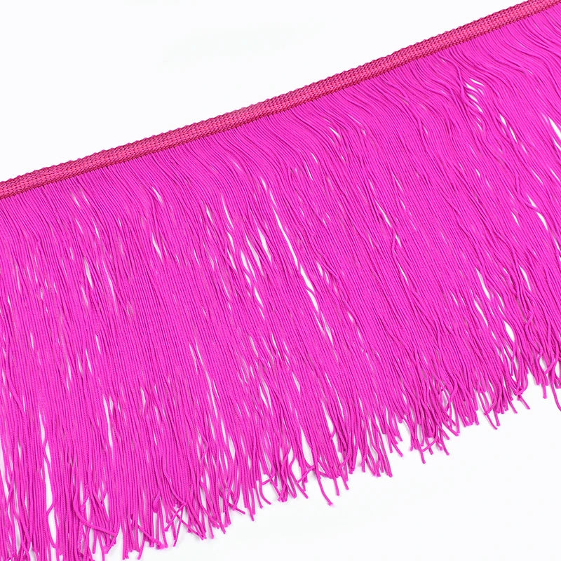 3/100Meters 20cm Polyester Tassel Fringe Curtains Lace Trim Latin Dress Decor Ribbon Clothes Fringes Fabric DIY Sewing Accessories