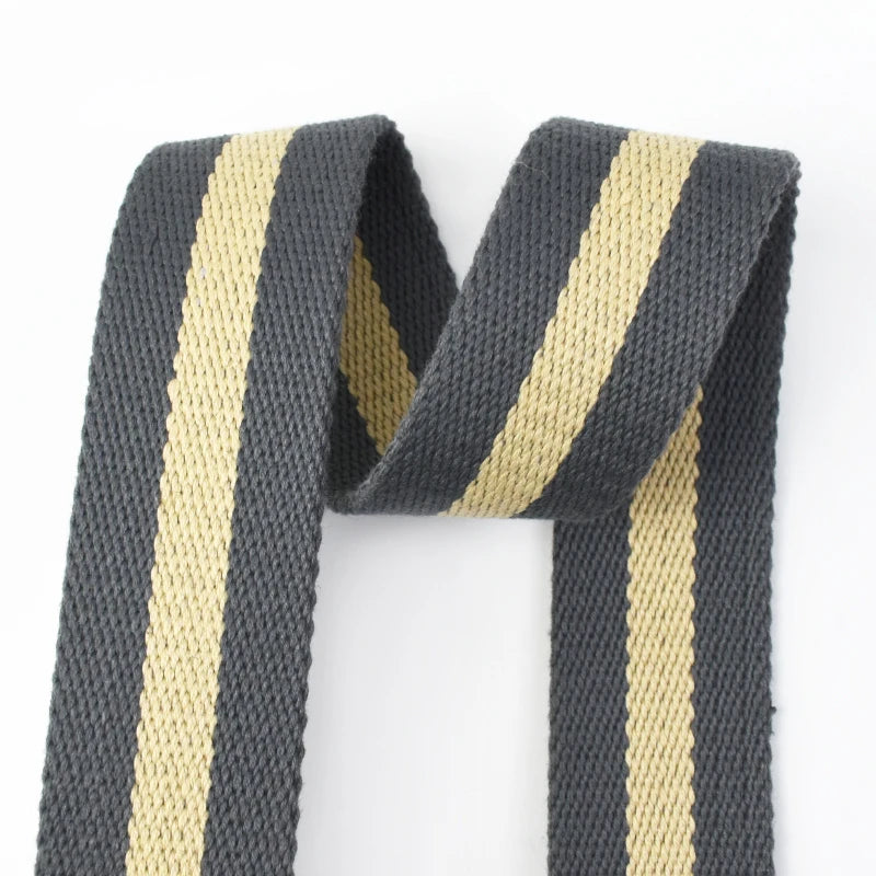2/50Meters 38mm 2.5mm Thick Polyester Cotton Webbing DIY Sewing Jacquard Webbings Ribbons Clothes Bag Straps Hats Tapes