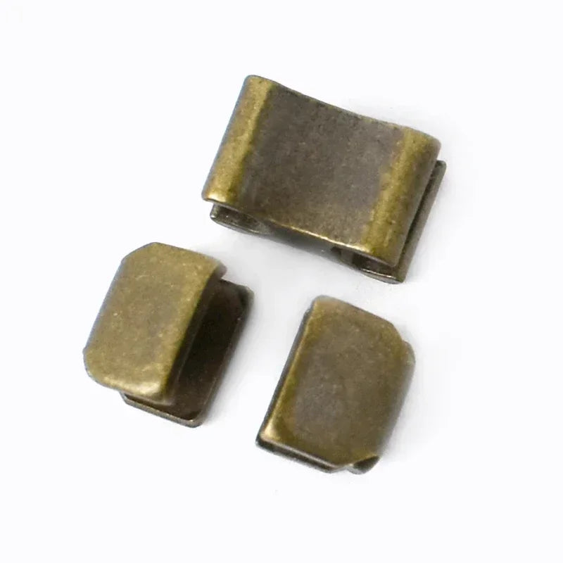 30/500Sets Metal Zipper Stopper Jacket Bag Zip Non-slip Tail Stop 3#5#8#10#  U Code End Lock Insert Pin Retainer Zips Repair Kits