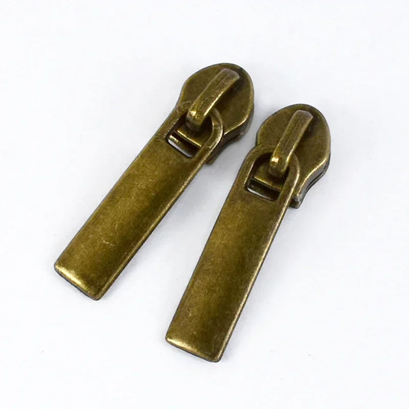 15/500Pcs 5# Zipper Slider for Nylon Zippers Tape Bag Zips Closure Head Puller Suitcase Zipp Repair Kit Sewing Accessories