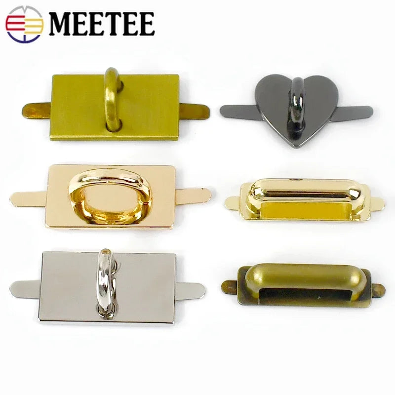8/300Pcs Meetee Metal Arch Bridge Buckle D Ring Connector Clasp for Handbag Purse Belt DIY Leather Craft Bag Strap Accessories