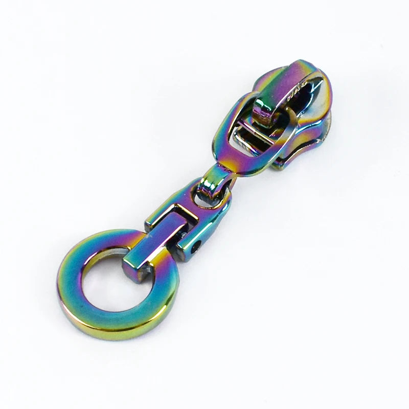 15/500Pcs 5# Nylon Zipper Sliders Zip Puller Head Bags Clothing Decoration Zippers Heads Repair Kit DIY Sewing Accessories