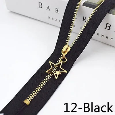 Meetee 20pcs 15-30cm 3# Metal Zipper Closed End Black White Zippers DIY Bag Purse Wallet Shoes Garment Zip Sewing Accessory