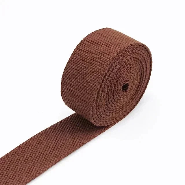 3/100Meters 50mm Thick 2mm Canvas Polyester Cotton Webbing Label Ribbon Bags Backpack Belt Strap Bias Binding Tape DIY Sewing Craft