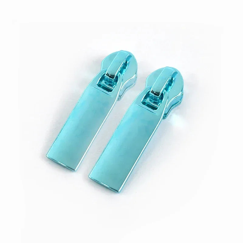 8/200Pcs 5# Zipper Slider for Nylon Zip Tapes Colorful Zips Head Bags Clothes Puller Repair Kit DIY Sewing Hardware Accessory