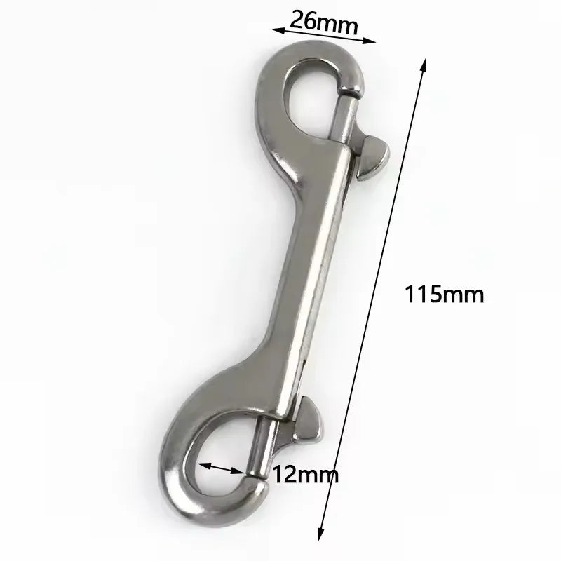 2/60Pcs Doubler Ring Snap Hook Buckle Bag Strap Carabiner Connector Hooks Dog Collar Trigger Clip Hanger Lobster Clasp Accessories