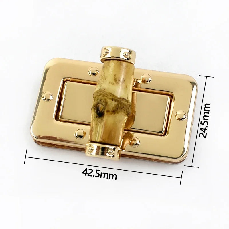 5/120Pcs Meetee Gold Metal Lock Clasp Turn Twist Locks Closure Snap Clip Buckles DIY Bag Purse Hardware Repair Accessories