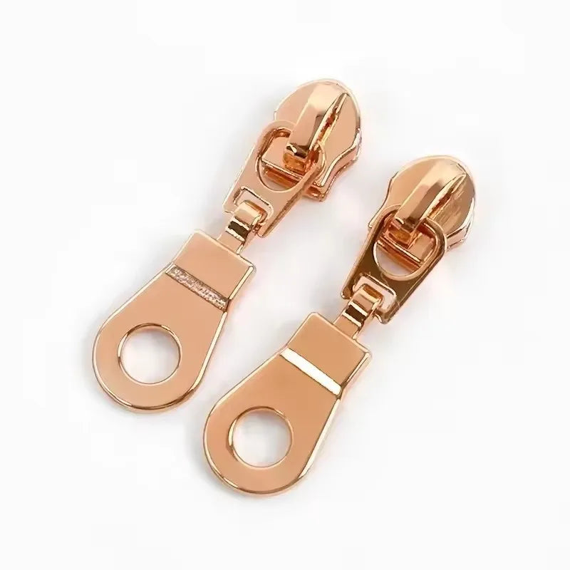 15/500Pcs 5# Nylon Zipper Sliders Zip Puller Head Bags Clothing Decoration Zippers Heads Repair Kit DIY Sewing Accessories