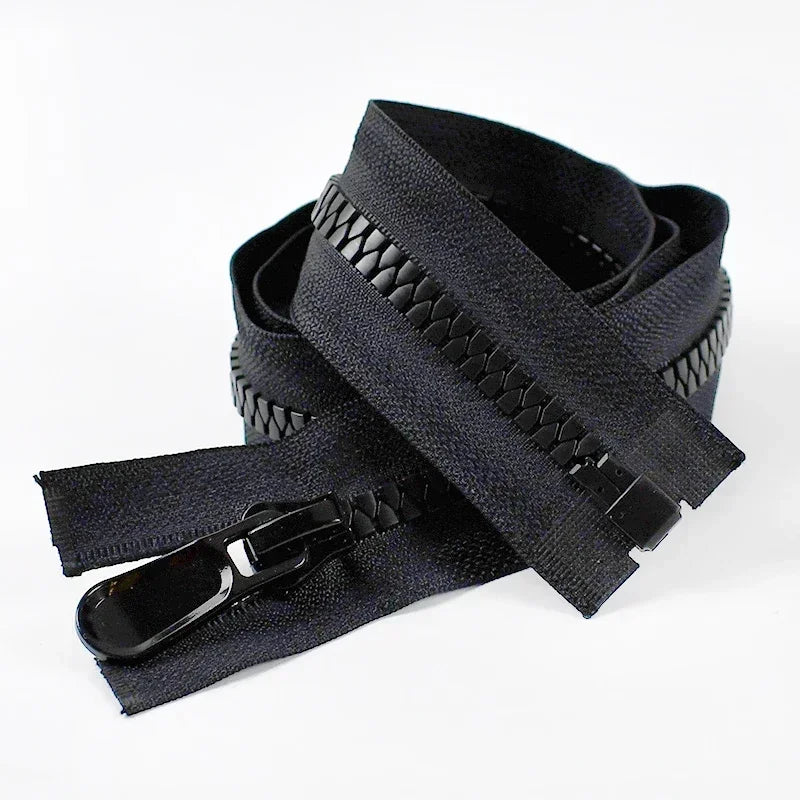 3/100Pcs Meetee 8#15# Resin Zippers 70-150cm Open End Long Zip Down Jacket Coat Double Sliders for Sewing Garment Repair Tailor Accessory