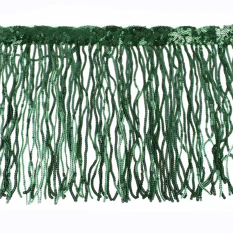 5/100Yards 20cm Sequin Tassels Fringe Glitter Dress Lace Trim Garment Ribbon Curtain Fabric Decorative DIY Sewing Accessories