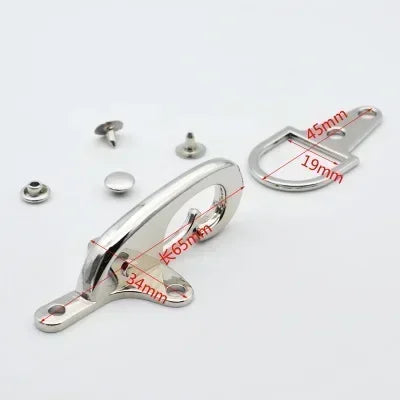5/200Pcs Fireman Clasp Belt Buckle 4/5cm Metal Buckles Jacket Carabiner Clip Lobster Clasps Toggle Hook Clothing Fasteners