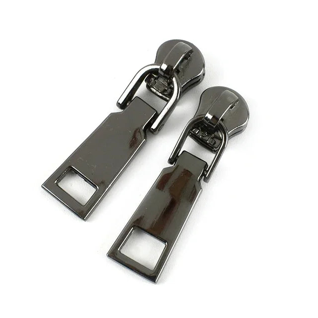 30/500pcs Meetee Zipper Slider for 5# Sewing Metal Zippers DIY Zips Head Bag Pocket Wallet Repair Kits Replacement Tailor Tools