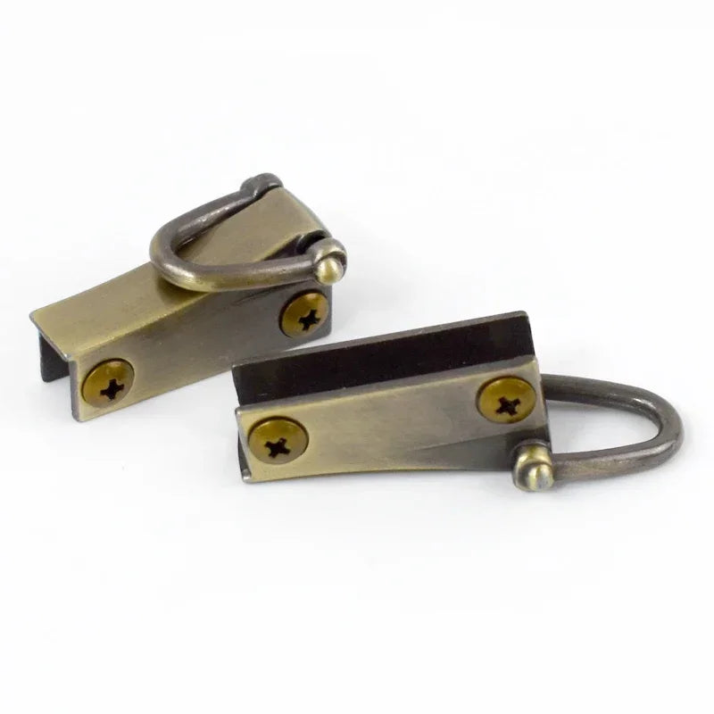 8/200pairs Meetee 20/30mm Bag Metal Ear Shoulder Strap Hang Buckles Side Clamp Hook DIY D Ring Sides Clip Luggage Accessories