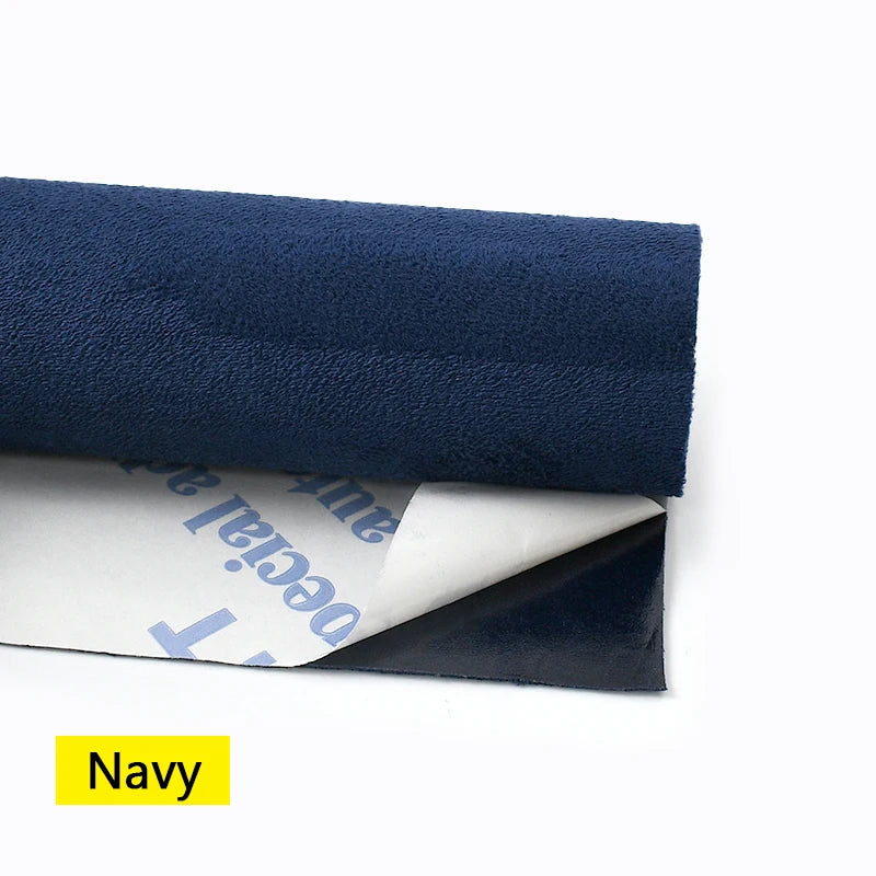 50/100*143cm Suede Self-adhesive Fabric Car Interior Trim Velvet Fabrics Synthetic Leather Cloth DIY Accessories