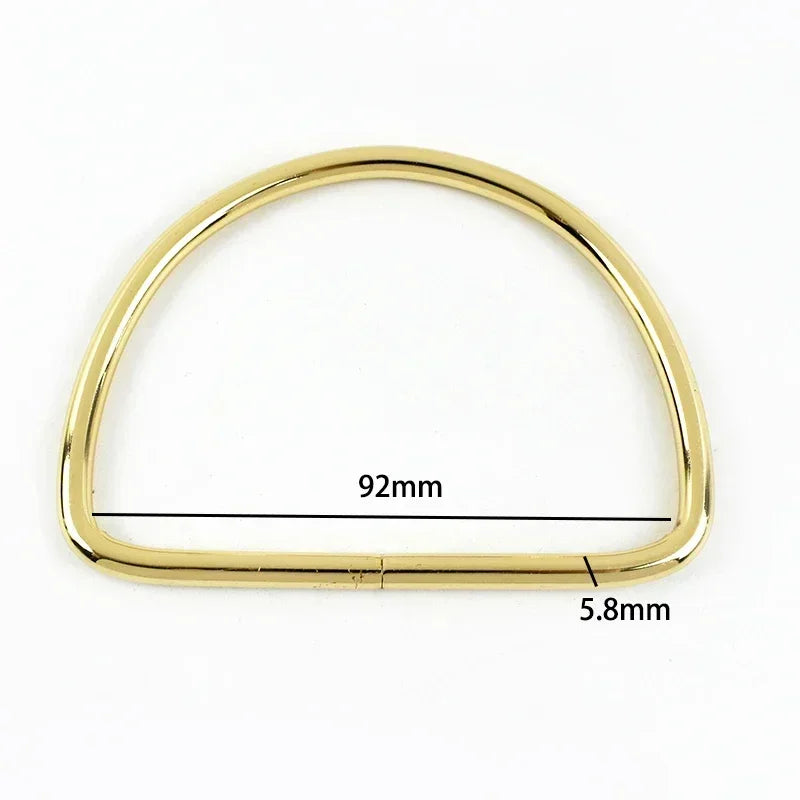3/100Pcs Meetee D Ring Shape Buckle Metal Handles Handbag Luggage Purse Replacement Handle DIY Hardware Bag Belt Accessories