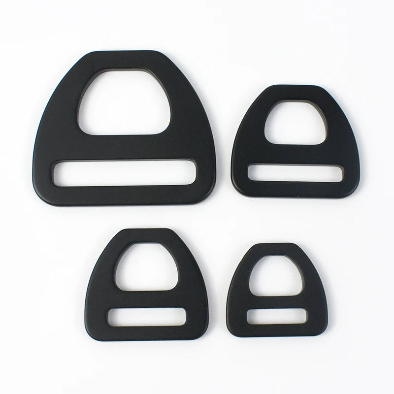 15/300Pcs 15-38mm O D Hook Webbing Buckles Triangle Bag Strap Hanger Rings Aluminum Buckle Belt Holder Carabiner Clip Fastener