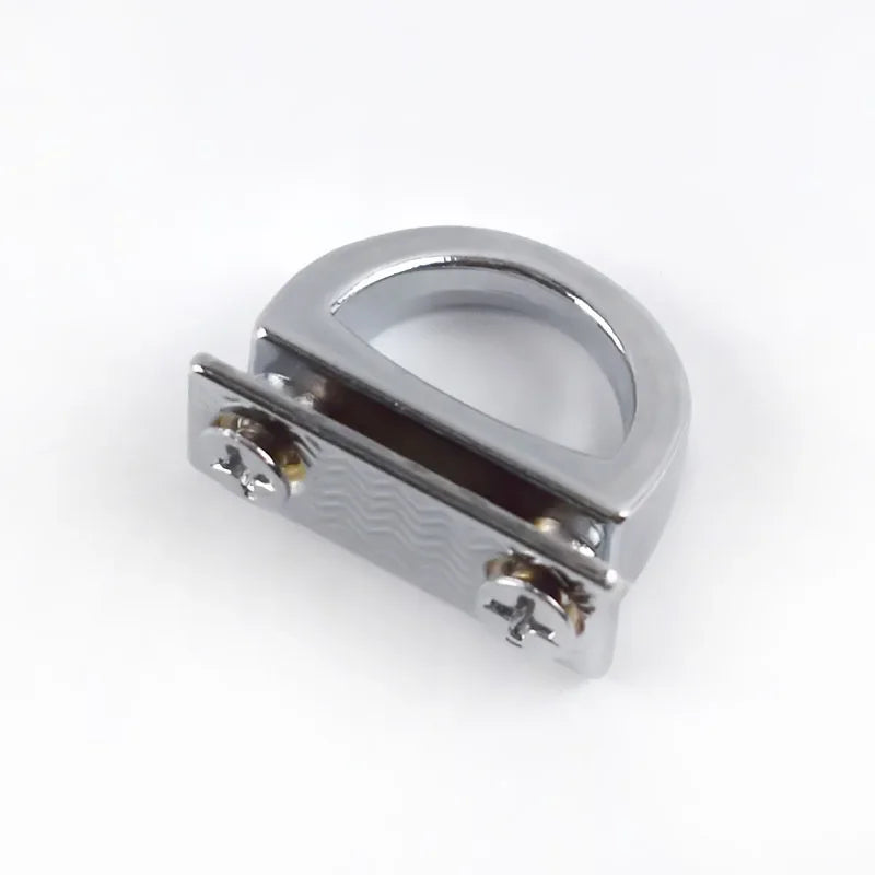 Meetee 10/300Pcs 14mm Metal D Ring Bag Side Clip Buckles Screw Handbag Chain Hanger Hook DIY Strap Hardware Accessories