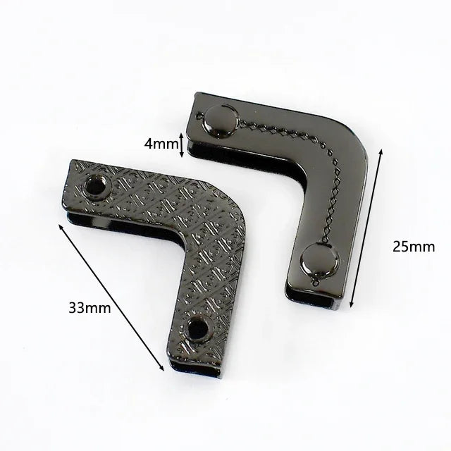 10/500pcs Meetee Bag Edge Corner Metal Buckles Purse Handbag Edges Protection Decor Clip Clasp for Bags Hardware Accessories