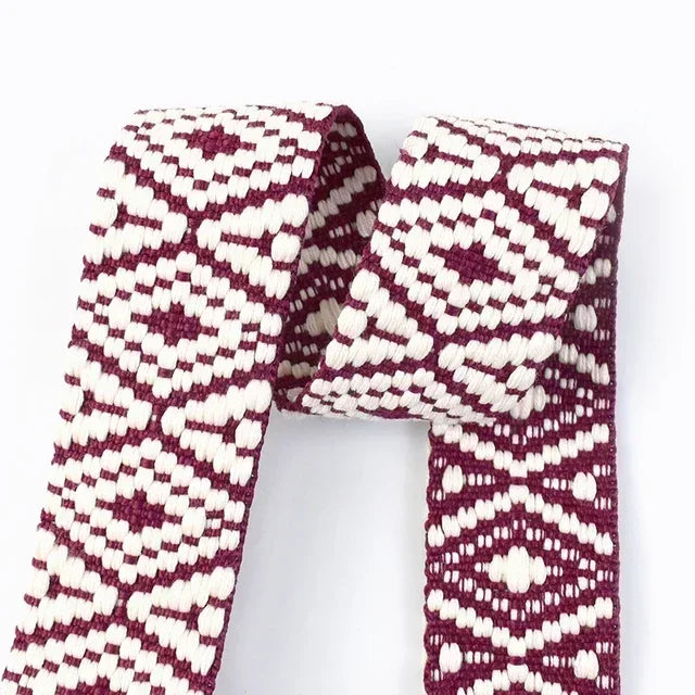 3/100Meters 38mm Thicken Polyester Jacquard Webbing Tape Luggage Decorative Belt Ribbon DIY Bags Shoulder Strap Sewing Accessories