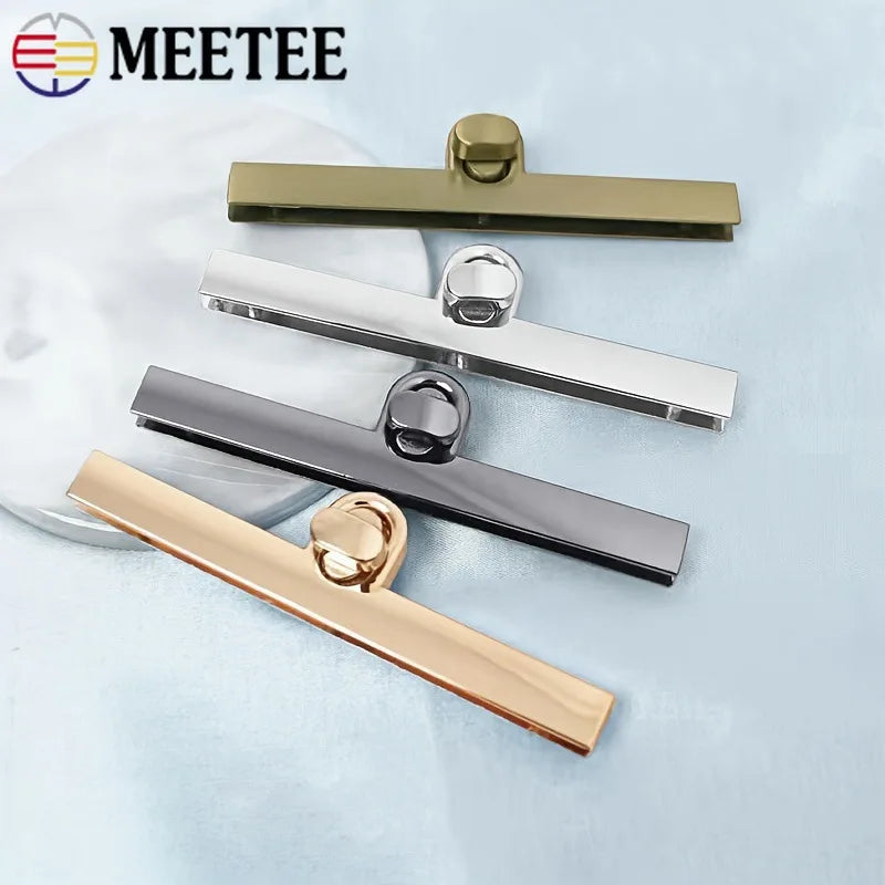 3/120Pcs Metal Twist Turn Locks Buckle Handbag Rectangle Closure Buckles Women Bag Purse Kisss Clasp DIY Hardware Accessories