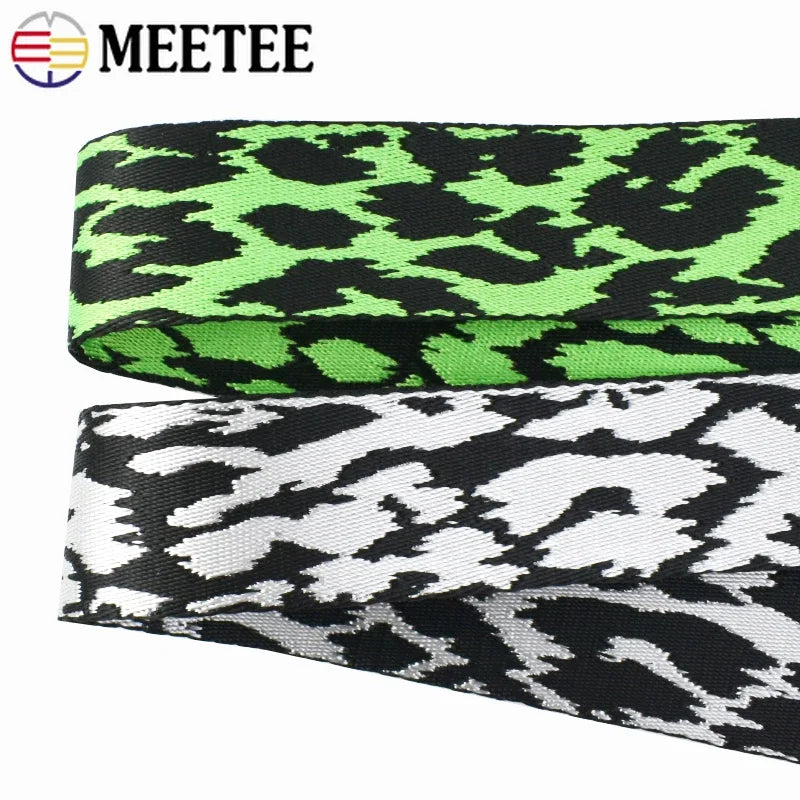 3/100M 38mm 3mm Thickened Jacquard Webbing Tape Strap For Bag Polyester Webbings Ribbon DIY Backpack Clothes Decorative Belt