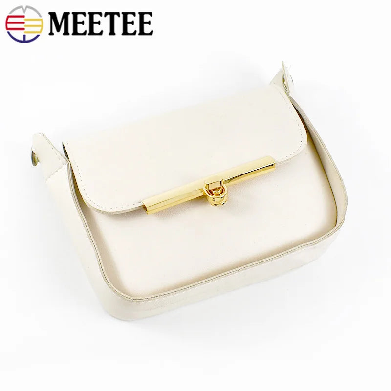3/120Pcs Metal Twist Turn Locks Buckle Handbag Rectangle Closure Buckles Women Bag Purse Kisss Clasp DIY Hardware Accessories