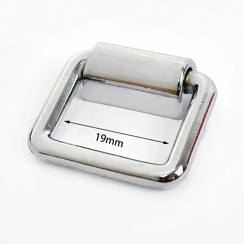 15/500Pcs Meetee 15/16/19mm Metal O D Ring Buckles Bag Strap Side Clip Hanger Clasp Chain Connection DIY Hardware Accessories