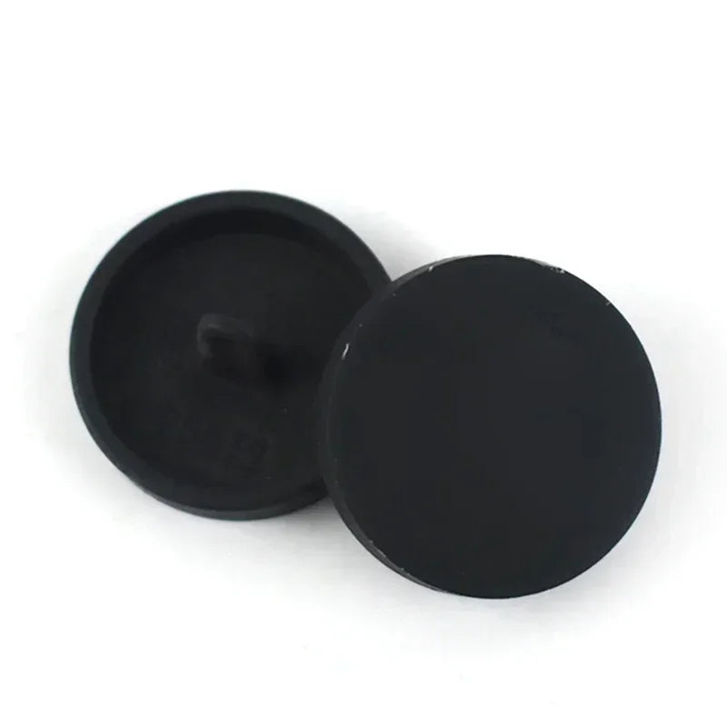 100Pcs Meetee 10-28mm Metal Shank Buttons Flat Head Decor Button Round Clasps for Coat Jacket Dress DIY Sewing Buckle Accessories