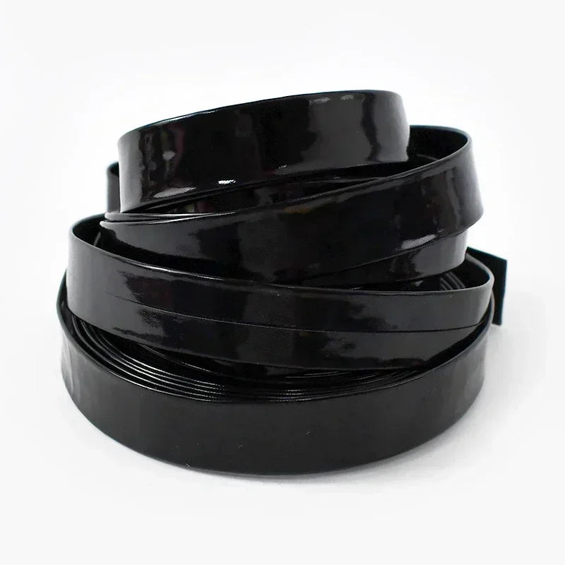 15/400Meters 5-20mm Mirror PU Ribbons Headdress Leather Cord Rope Bias Binding Tape DIY Jewelry Trim Clothes Edge Accessories