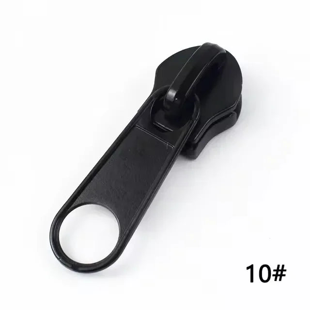 30/500Pcs Nylon Zip Slider Puller Reversed Zipper Head for Invisible Waterproof Zippers Luggage Coat DIY Sewing Accessories