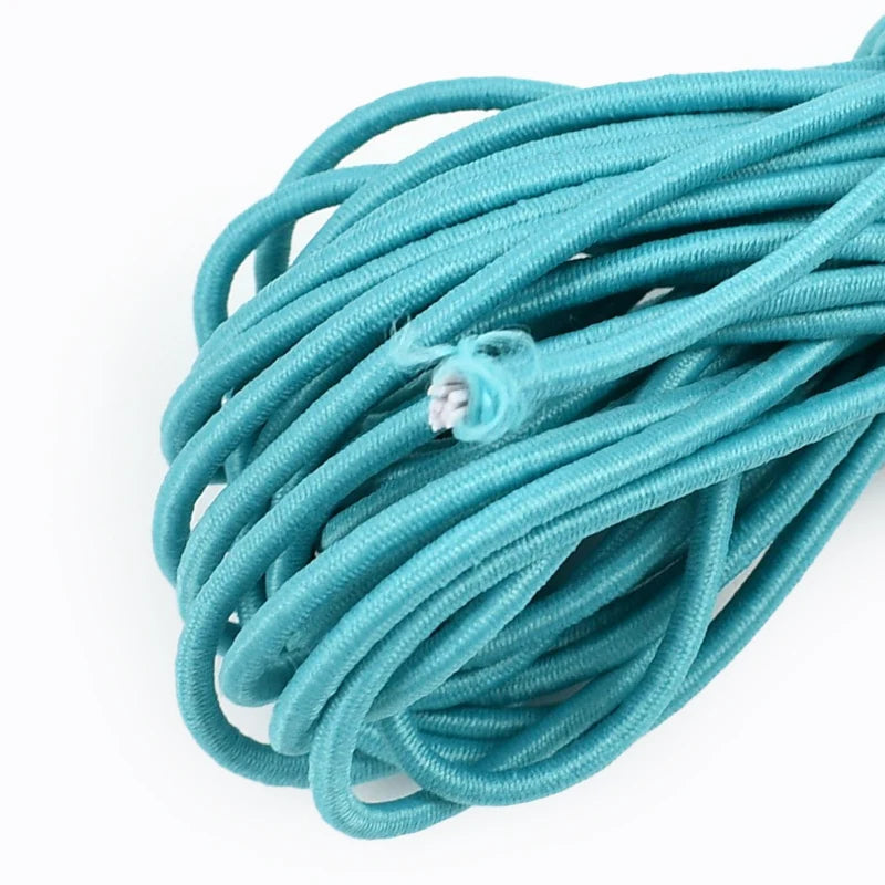 50/100Meters Color 2.5mm Round Elastic Ropes high elasticity rope HairBand Clothes Pants Rubber Band DIY Sewing Accessories