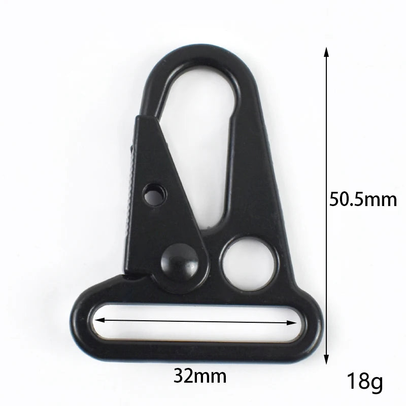 25/800Pcs Metal Buckle Carabiner Clip Webbing Backpack Strap Trigger Snap Hook Belt Outdoor Keychain Hanging Climbing Tool