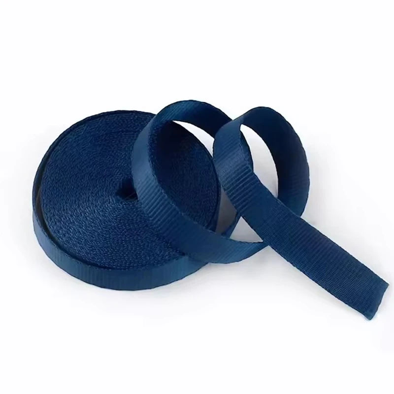 20/650Meters 10/12/15/20mm Nylon Webbing Tape 0.5mm Thick Lanyard Making Craft Decoration Ribbon Strap DIY Sewing Accessories