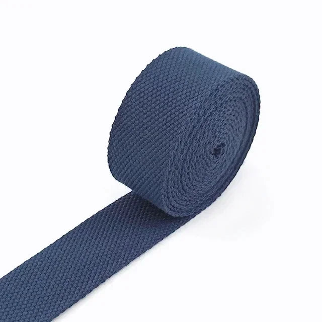 3/100Meters 50mm Thick 2mm Canvas Polyester Cotton Webbing Label Ribbon Bags Backpack Belt Strap Bias Binding Tape DIY Sewing Craft