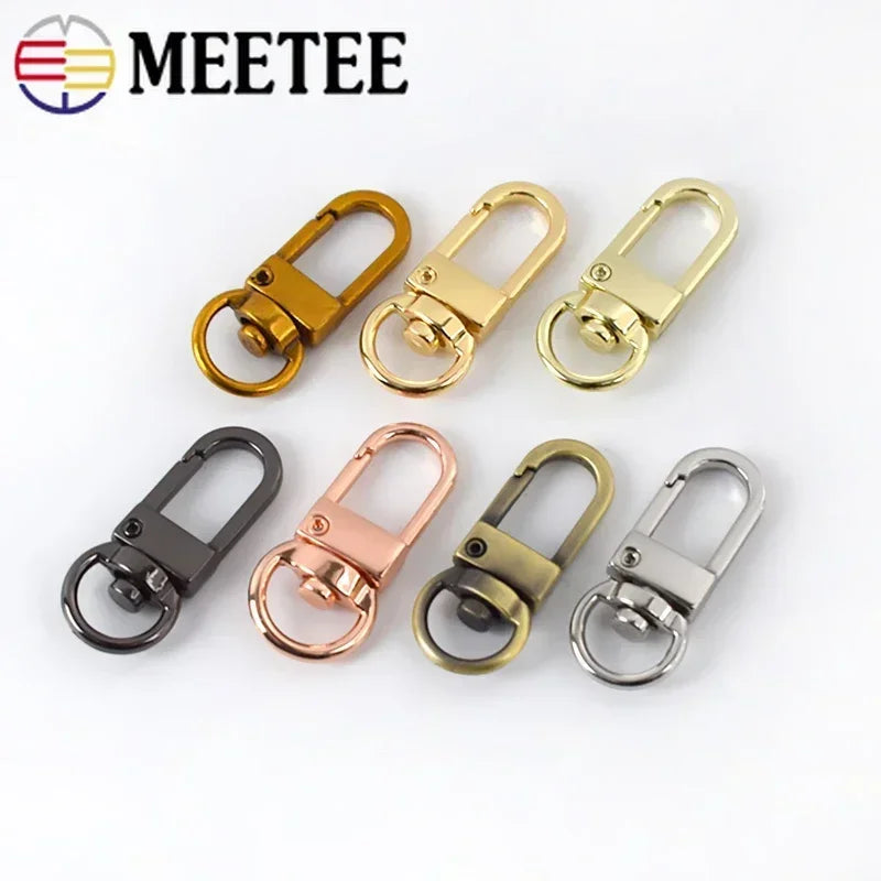 20/700pcs Meetee Metal Buckles Handbag Strap Lobster Carbiner Swivel Snap Hook Chain Clasp DIY Bags Hardware Sewing Accessories