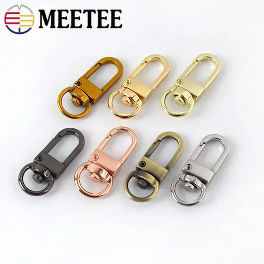 20/700pcs Meetee Metal Buckles Handbag Strap Lobster Carbiner Swivel Snap Hook Chain Clasp DIY Bags Hardware Sewing Accessories