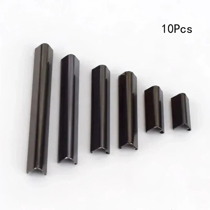 30/800Pcs 10-60mm Metal Tail Clip Buckles for Strap Suspenders Belt Tails End Lock Wallet Leather Cord Stopper DIY Accessories