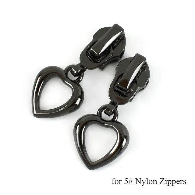 8/200pcs Meetee Zipper Sliders for 3# 5# Nylon Zippers Down Jacket Pocket Zips Head Bag Zip Repair Kits DIY Sewing Accessories