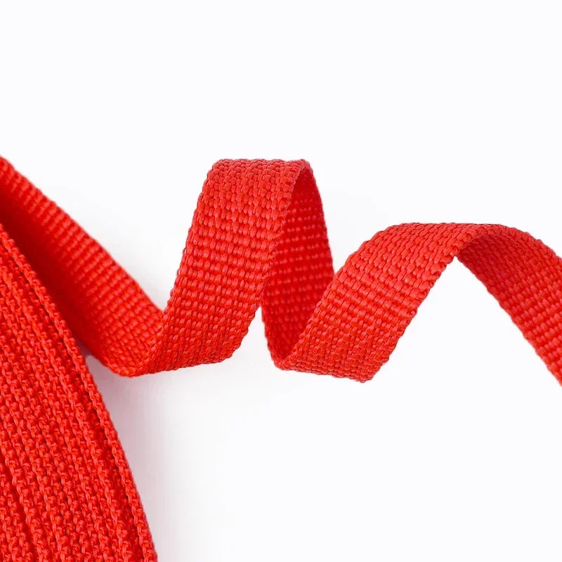 25/500Meters 3/8''inch(10mm) Polypropylene Webbing Weave Braided Belt Ribbon for Bags Dog Collar Belts Garment Sewing Accessory