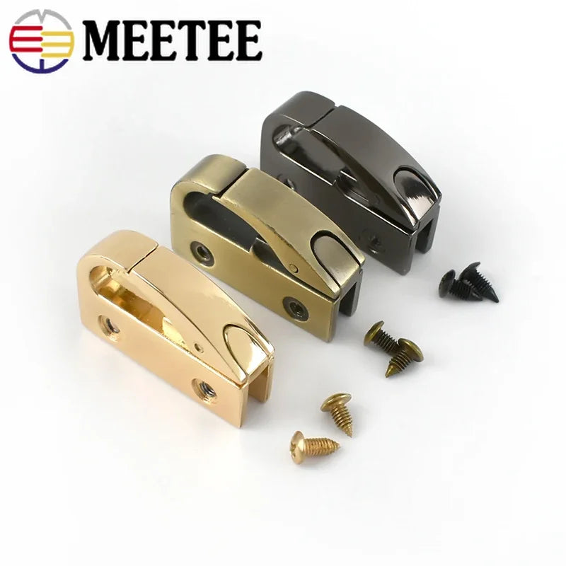 8/200Pcs Metal Bag Side Clip Buckles Handbag Hanger Carbiner Clasp Snap Hook Connector Bags Leather Craft Hardware Accessories