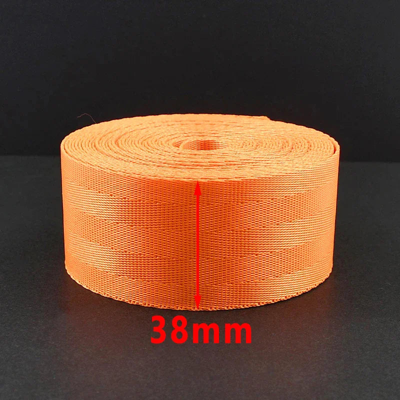8/200Yards 25/38mm 1mm Thick Webbing Nylon Canvas Webbings Ribbon for Backpack Strap Belt Sling Tape Sewing Bia Binding Supplies